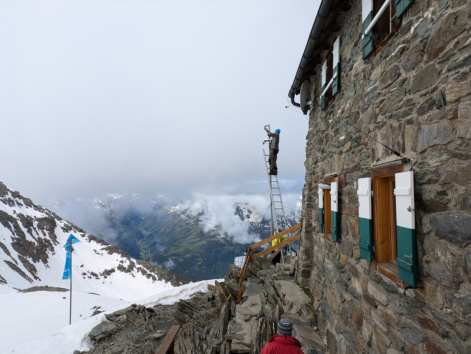 Neue Wetterstation Hochstubaihütte